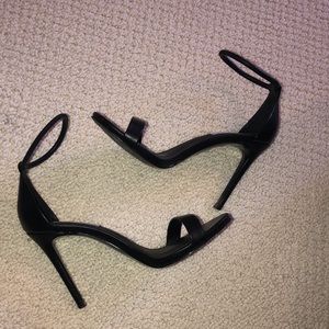 Steve Madden black sandal heels
